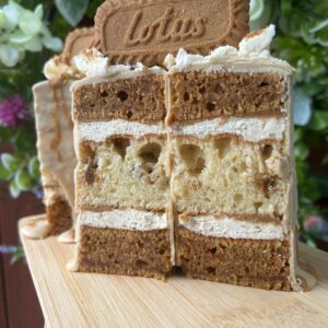 Fully Stacked Biscoff Cake