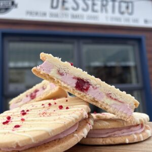 Rasp & White Chocolate Shortbread Sandwich